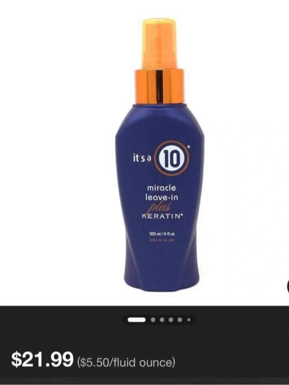 New it’s a 10 plus keratin & for blondes Miracle Leave-In Sprays.